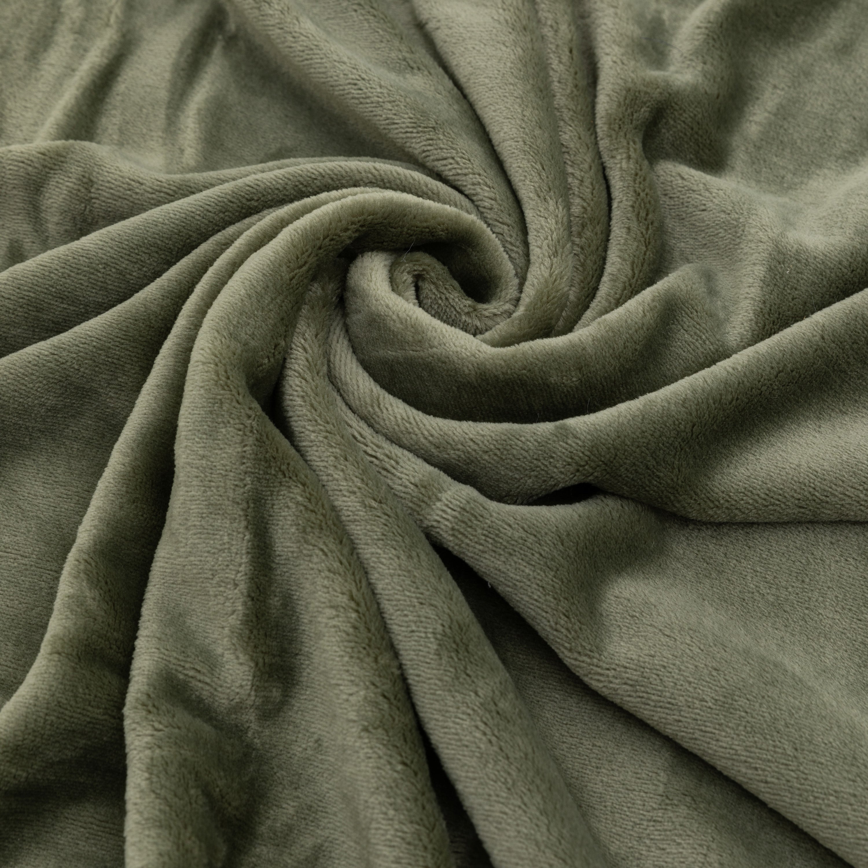 Simply Soft Olive Green Throw